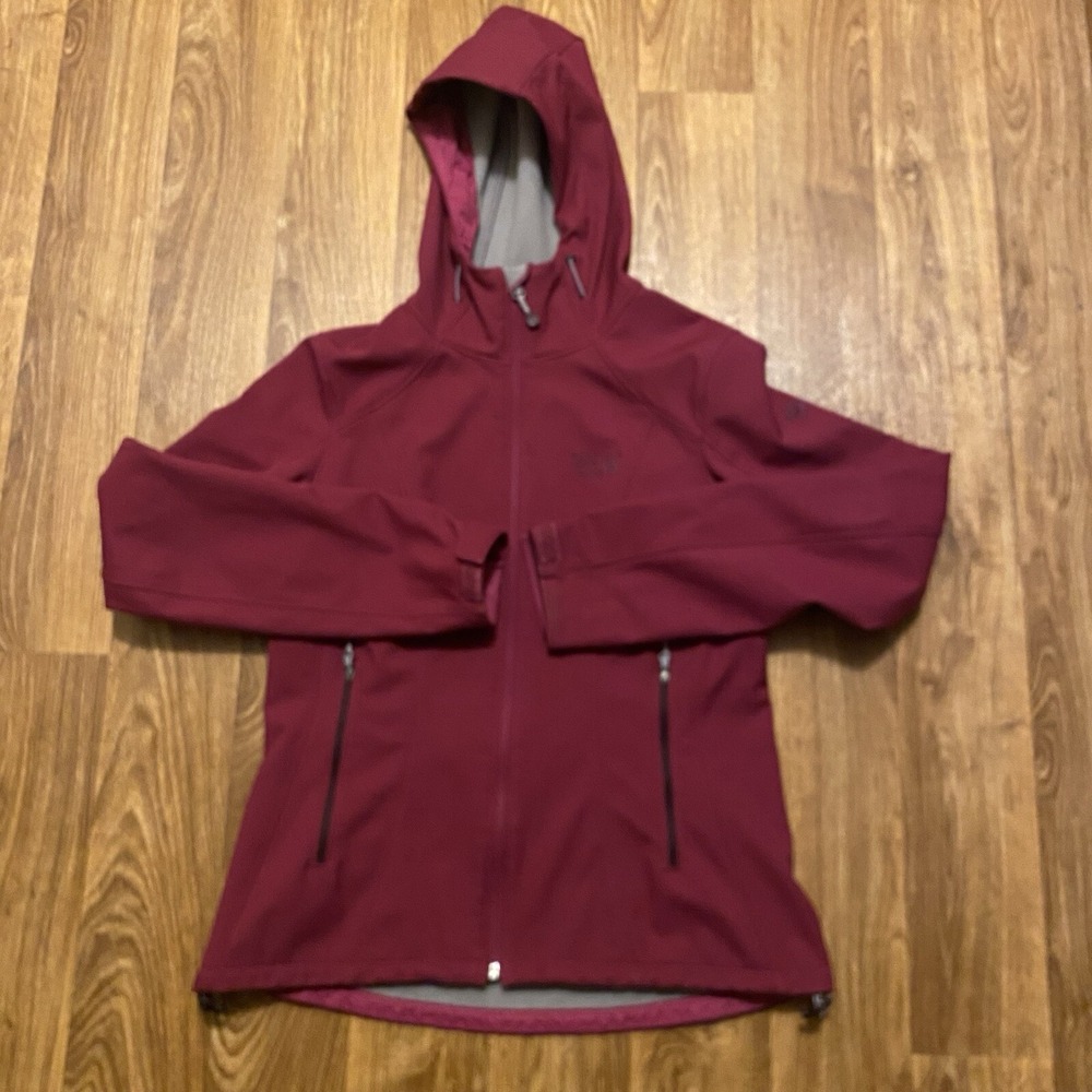 Mountain Hardwear Jacket‎ Women Small Pink Full Zip Hoodie Softshell